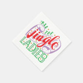 Serviette En Papier Toutes les filles Jingle Noël | Napkin (Coin)
