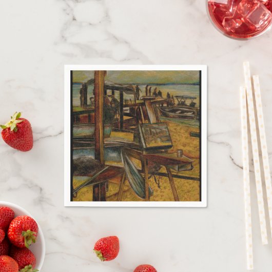 Serviette En Papier Toutes les grandes peintures commencent avec une s (En situation)