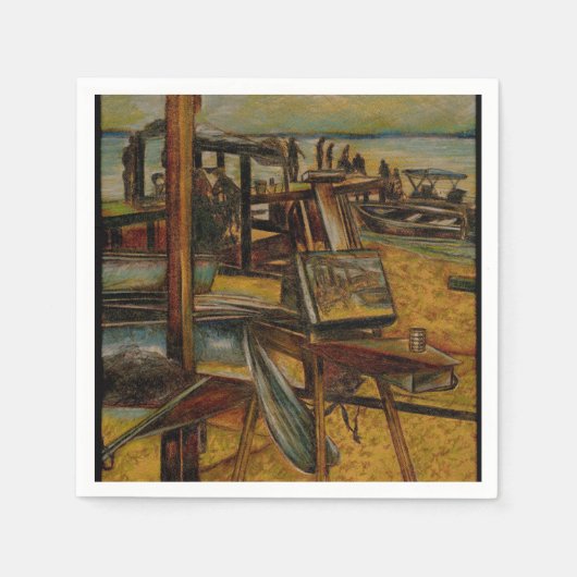 Serviette En Papier Toutes les grandes peintures commencent avec une s (Devant)