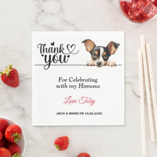 Serviette En Papier Toy Fox Terrier Papier serviettes