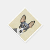Serviette En Papier Toy Fox Terrier Peinture - Cute Original Chien Art (Coin)