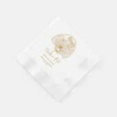 Serviette En Papier Toy Poodle Chien Boissons Personnalisées sur moi N (Coin)
