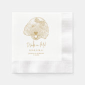 Serviette En Papier Toy Poodle Chien Boissons Personnalisées sur moi N (Devant)