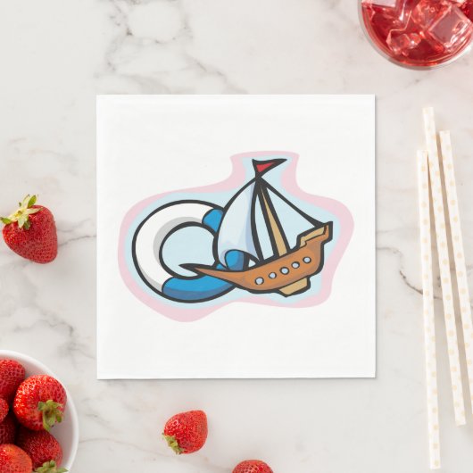 Serviette En Papier Toy Ship (En situation)