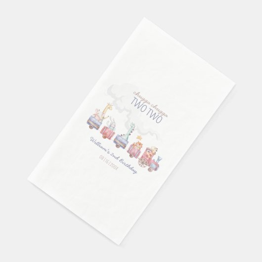Serviette En Papier Toy Train All Aboard Anniversaire invitation, Zoo (Coin)