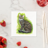 Serviette En Papier Toyger (En situation)