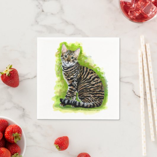 Serviette En Papier Toyger (En situation)