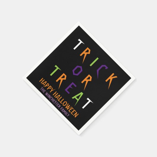Serviette En Papier Tracer ou traiter le texte personnalisé éffrayant  (Coin)