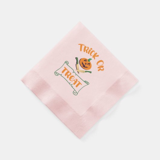 Serviette En Papier Tracer ou traiter les os croisés Halloween visage  (Coin)