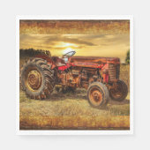 Serviette En Papier Traceur de la ferme rouge (Devant)