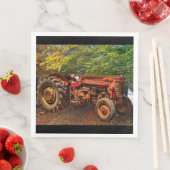 Serviette En Papier Traceur de la ferme rouge (En situation)