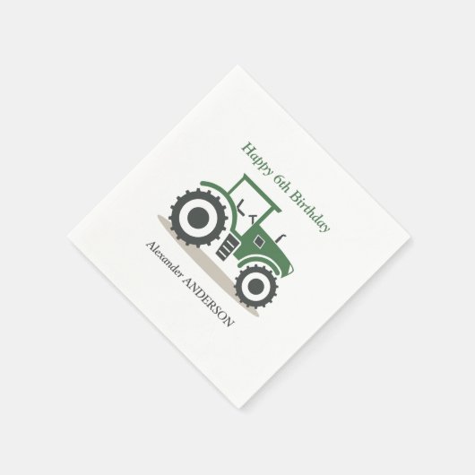 Serviette En Papier Tracteur agricole (Coin)