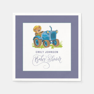 Serviette En Papier Tracteur de ferme d'ours