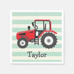 Serviette En Papier Tracteur Red Farm