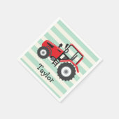 Serviette En Papier Tracteur Red Farm (Coin)