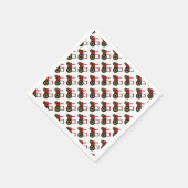 Serviette En Papier Tracteur rouge (Coin)