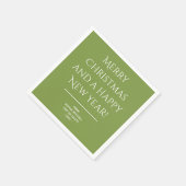Serviette En Papier Traditionnel - Vert doux - Joyeuses serviettes de (Coin)
