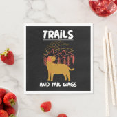 Serviette En Papier Trails et queue Wags Labrador Retriever (En situation)