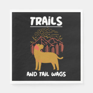 Serviette En Papier Trails et queue Wags Labrador Retriever