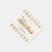 Serviette En Papier Train 1er anniversaire (Coin)