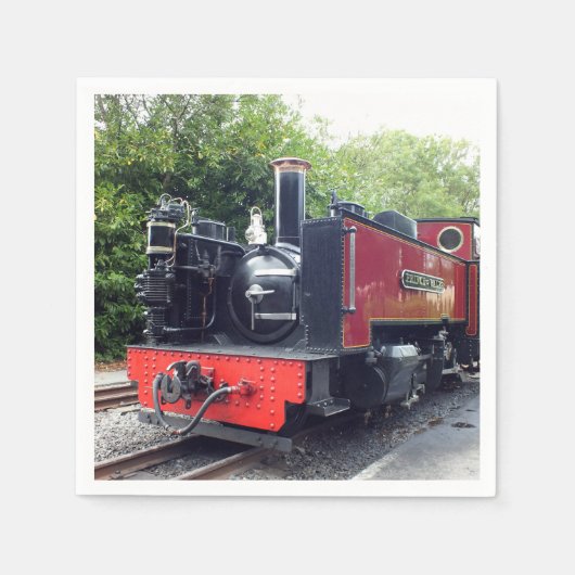 SERVIETTE EN PAPIER TRAIN À VAPEUR (Devant)