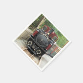 SERVIETTE EN PAPIER TRAIN À VAPEUR (Coin)