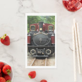 SERVIETTE EN PAPIER TRAIN À VAPEUR (En situation)