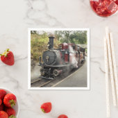 SERVIETTE EN PAPIER TRAIN À VAPEUR (En situation)