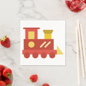 Serviette En Papier train de jouets (En situation)