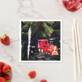 Serviette En Papier Train et glace (En situation)