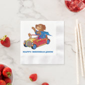 Serviette En Papier train et voiture (En situation)