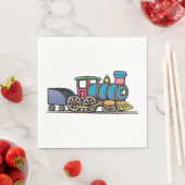 Serviette En Papier Train Pulling Coal (En situation)