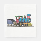 Serviette En Papier Train Pulling Coal (Devant)