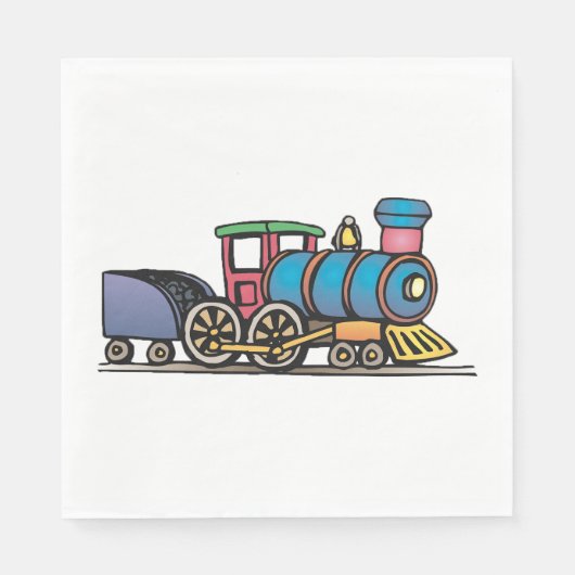 Serviette En Papier Train Pulling Coal (Devant)