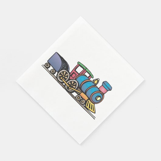 Serviette En Papier Train Pulling Coal (Coin)