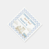 Serviette En Papier Train Tchou Tchou Anniversaire (Coin)