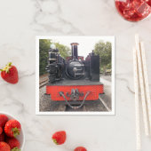 SERVIETTE EN PAPIER TRAINS À VAPEUR (En situation)