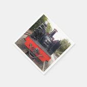 SERVIETTE EN PAPIER TRAINS À VAPEUR (Coin)