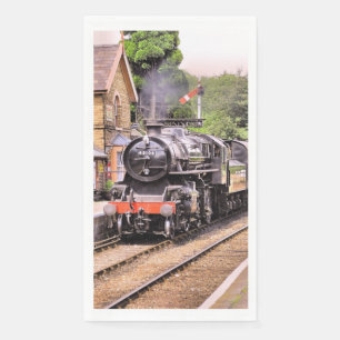 SERVIETTE EN PAPIER TRAINS À VAPEUR