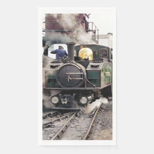 SERVIETTE EN PAPIER TRAINS À VAPEUR (Devant)
