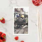 SERVIETTE EN PAPIER TRAINS À VAPEUR (En situation)