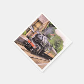 SERVIETTE EN PAPIER TRAINS À VAPEUR (Coin)