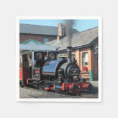 SERVIETTE EN PAPIER TRAINS À VAPEUR (Devant)