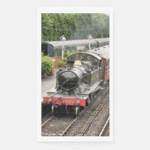 SERVIETTE EN PAPIER TRAINS À VAPEUR