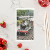 SERVIETTE EN PAPIER TRAINS À VAPEUR (En situation)