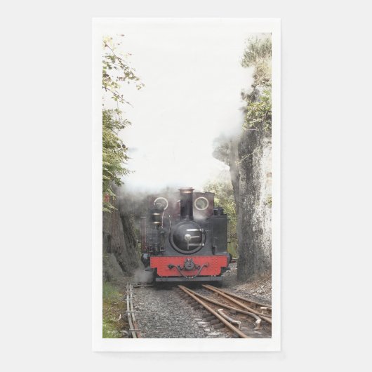 SERVIETTE EN PAPIER TRAINS À VAPEUR (Devant)
