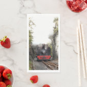 SERVIETTE EN PAPIER TRAINS À VAPEUR (En situation)