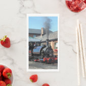 SERVIETTE EN PAPIER TRAINS À VAPEUR (En situation)