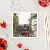 SERVIETTE EN PAPIER TRAINS À VAPEUR (En situation)