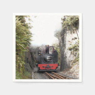 SERVIETTE EN PAPIER TRAINS À VAPEUR